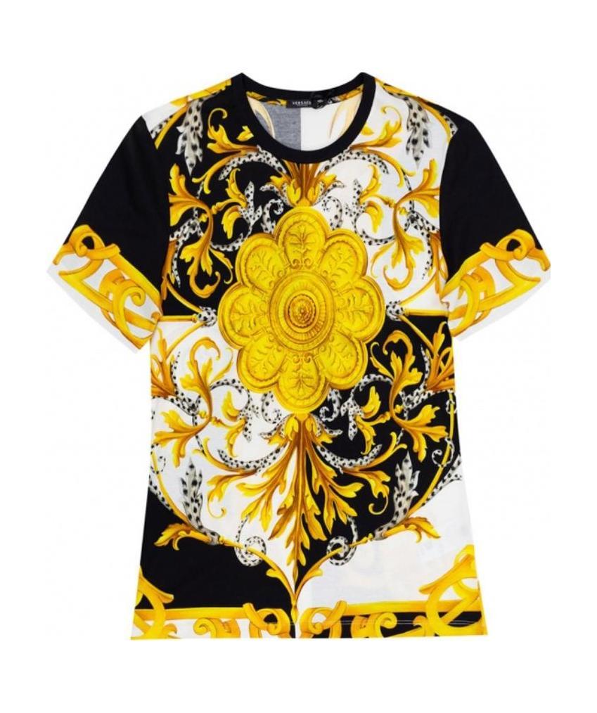 Versace Baroque-print T-shirt In Multicolor