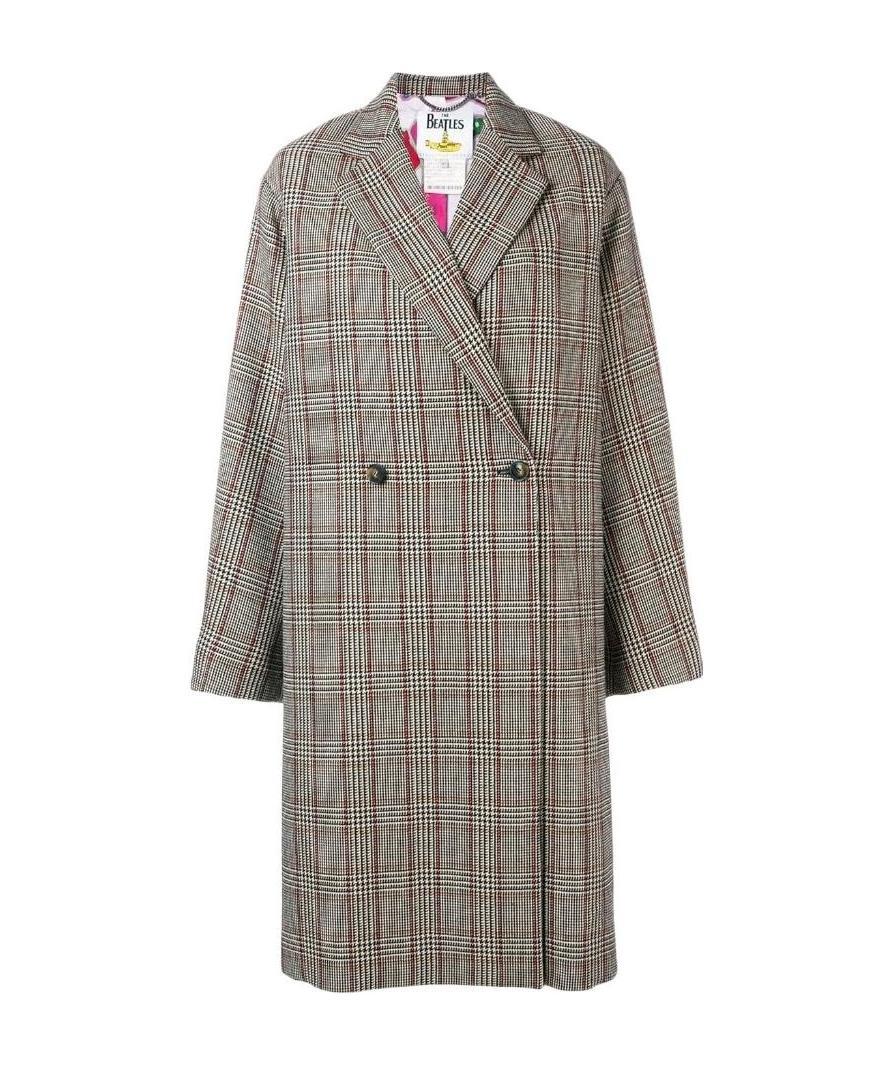 Stella Mccartney Multicolor Plaid Coat In Multicolor