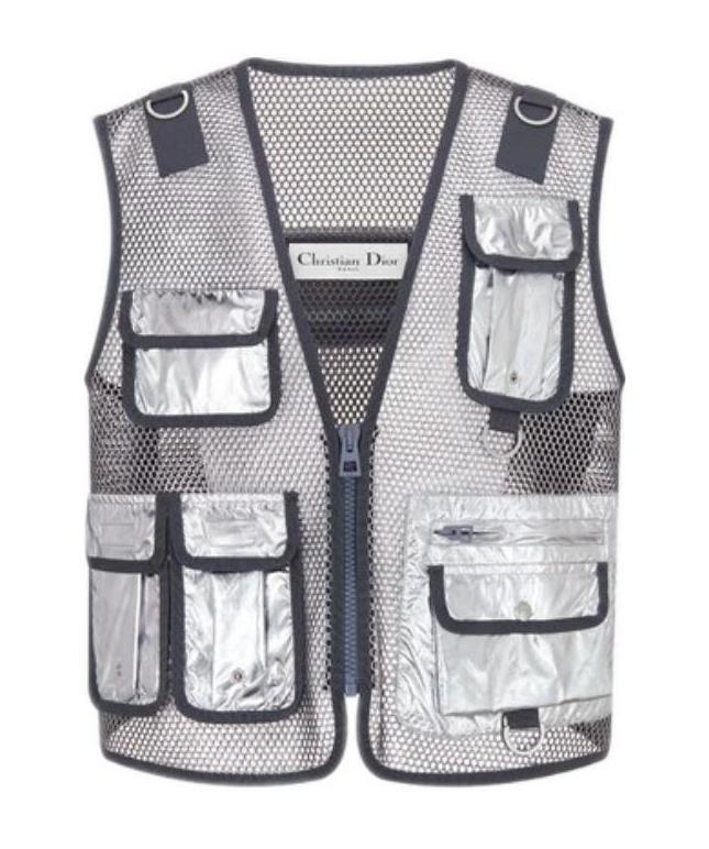 Dior Sleeveless Casual Jacket In White
