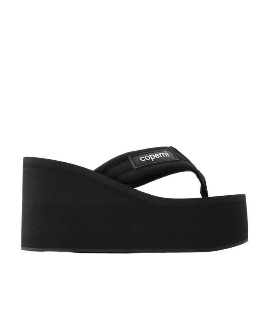 COPERNI LOGO OPEN-TOED WEDGES