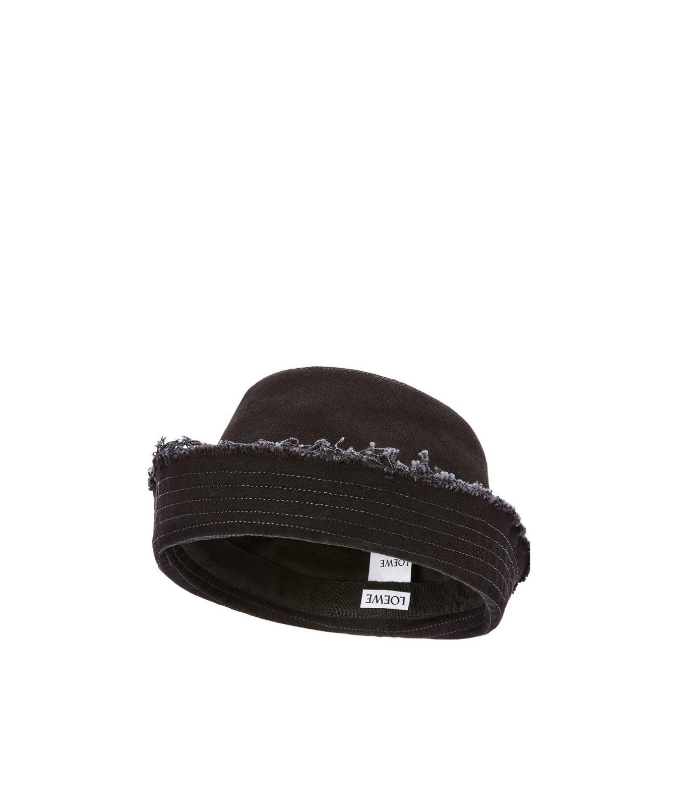 Loewe Tannin Cloth Fisherman's Hat In Black