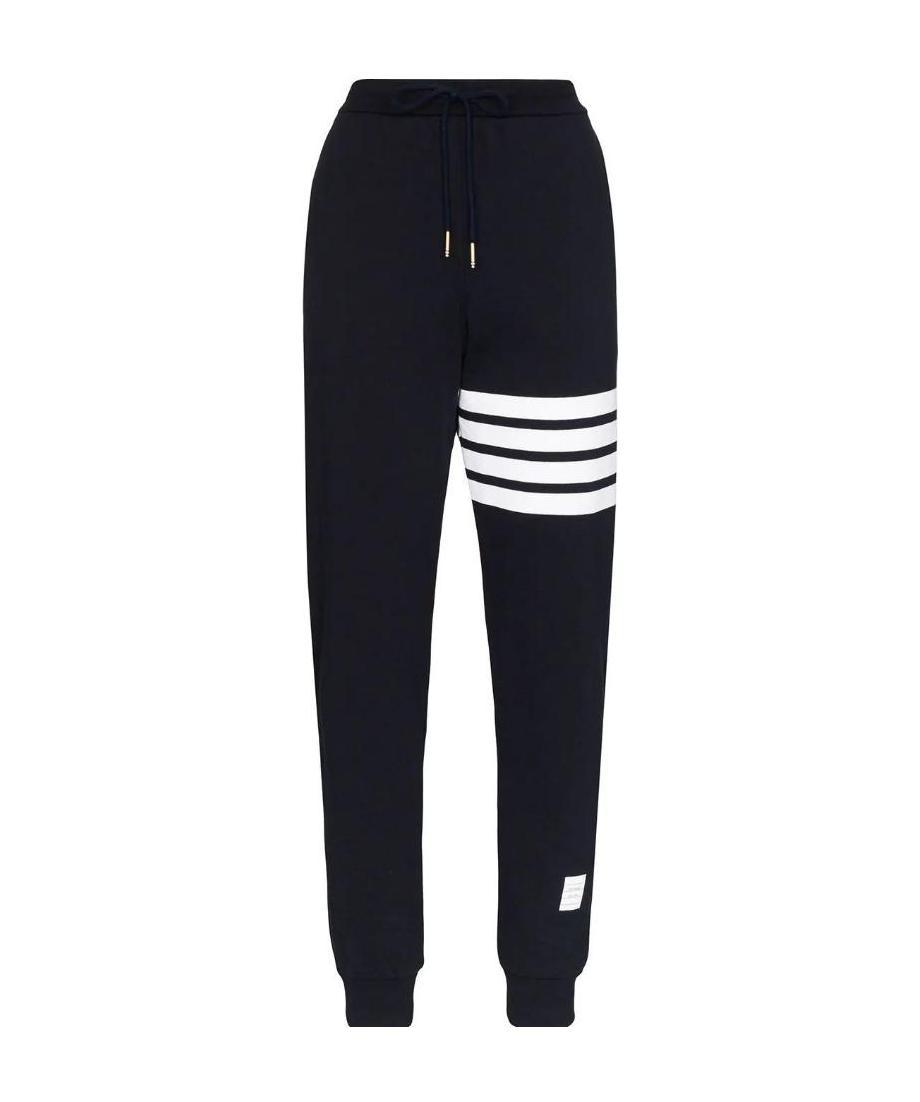Thom Browne Four Striped Sweatpants In Black