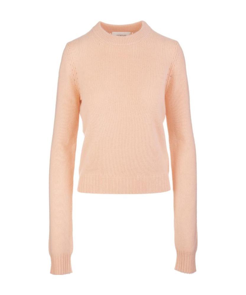 Sportmax Agitare Crewneck Knit Jumper In Nude