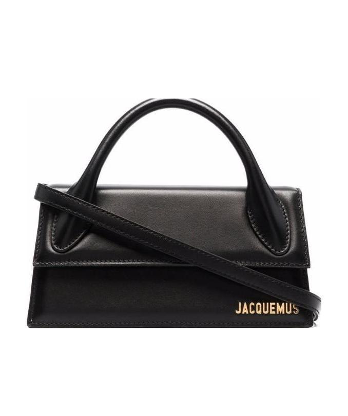 Jacquemus Le Chiquito Long Leather Handbag In Black