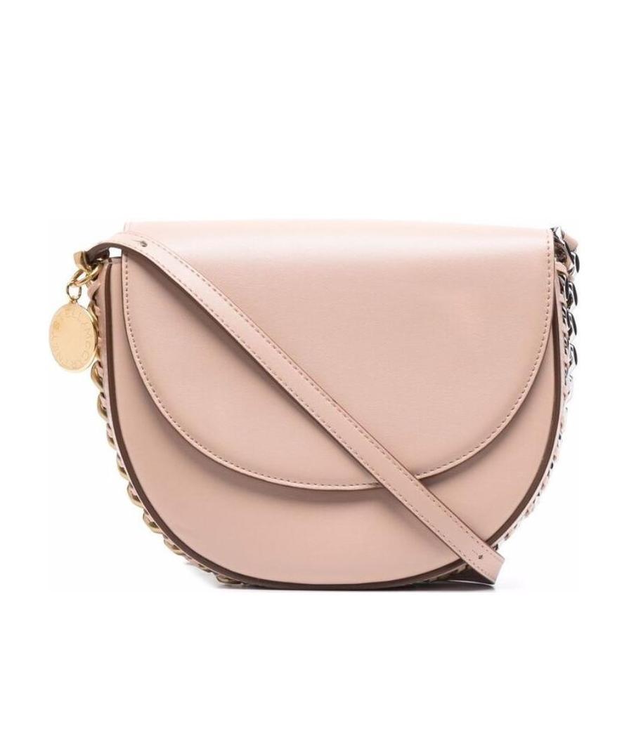 Stella Mccartney Chain-trimmed Shoulder Bag In Nude