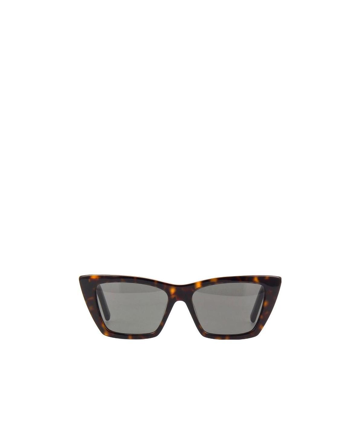 Saint Laurent Frame Design Sunglasses In Gray