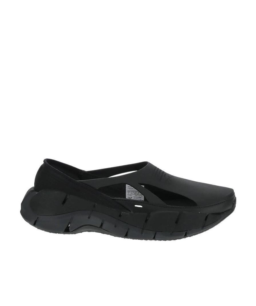 Maison Margiela X Reebok Black Croafer Slip-on Rubber Sneakers In Black