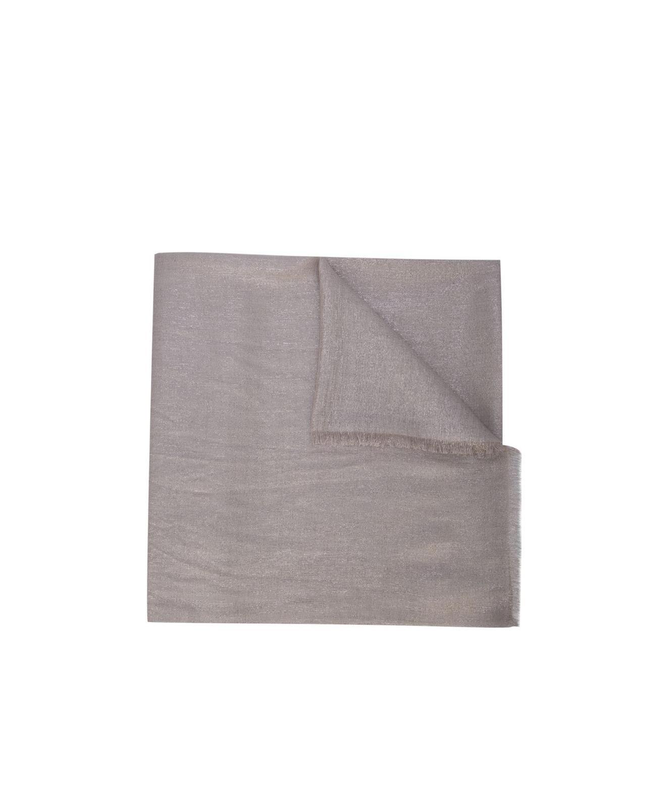 Brunello Cucinelli Lace Tassel Scarf In Neutral