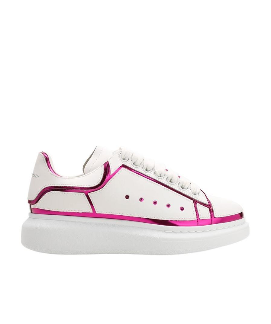 Alexander Mcqueen Logo-laced Casual Sneakers In White