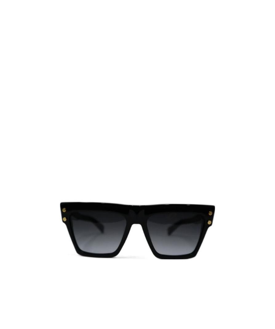 Balmain Eyewear Rectangle Frame Sunglasses In Black