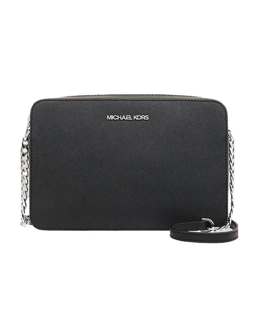 Michael Kors Black Logo Shoulder Bag In Black