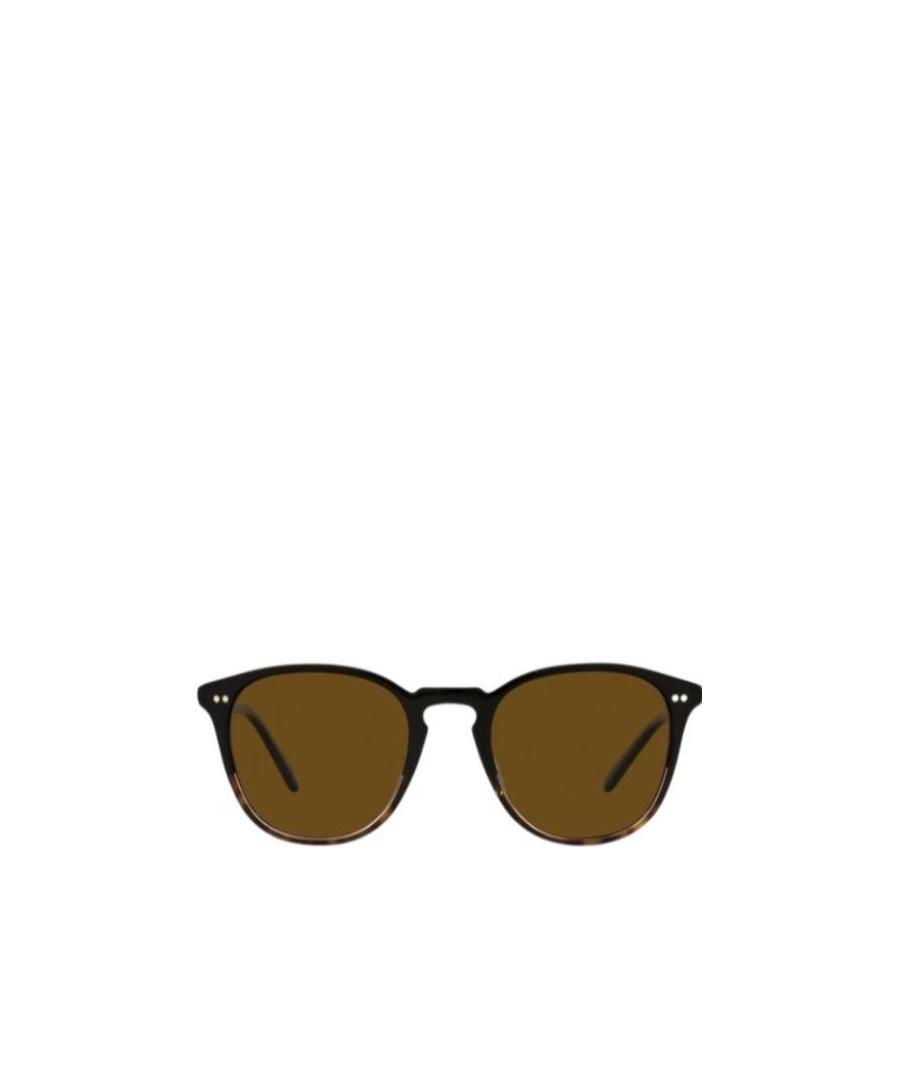 Oliver Peoples Forman L.a. Round-frame Sunglasses In Brown
