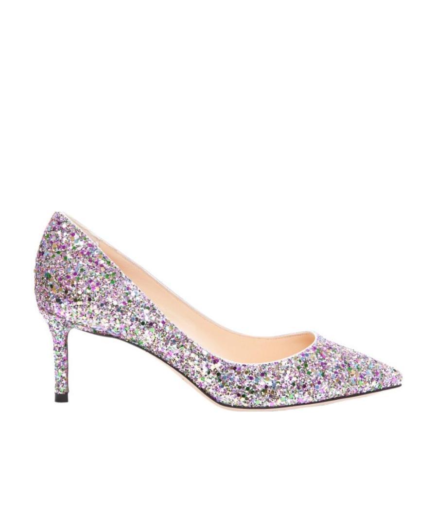 Jimmy Choo Sequined Pointed High Heels In Pink