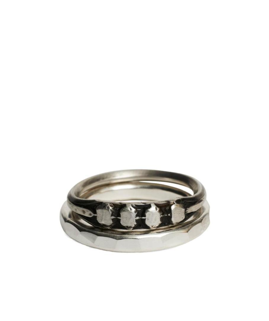 Werkstatt:münchen Werkstatt Munchen Ring Combination Facettes M1735 In Multicolor