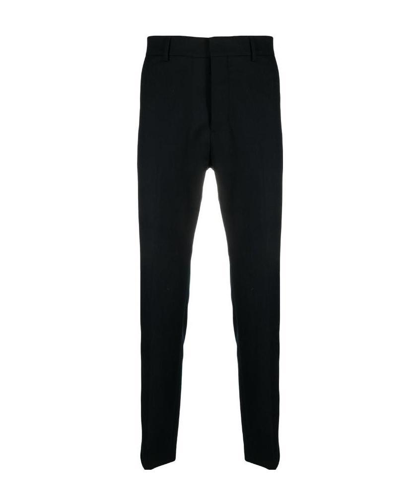 Shop Ami Alexandre Mattiussi Straight-leg Tailored Trousers In Black