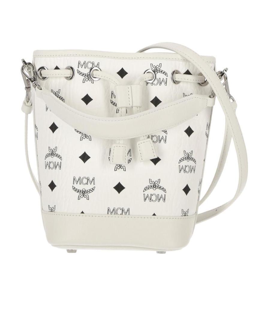 Mcm Dessau Drawstring Mini Tote Bag In White