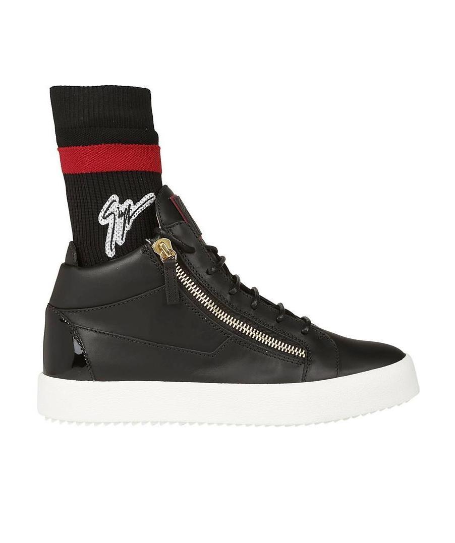 Giuseppe Zanotti Black Lace-up Casual Sneakers In Black