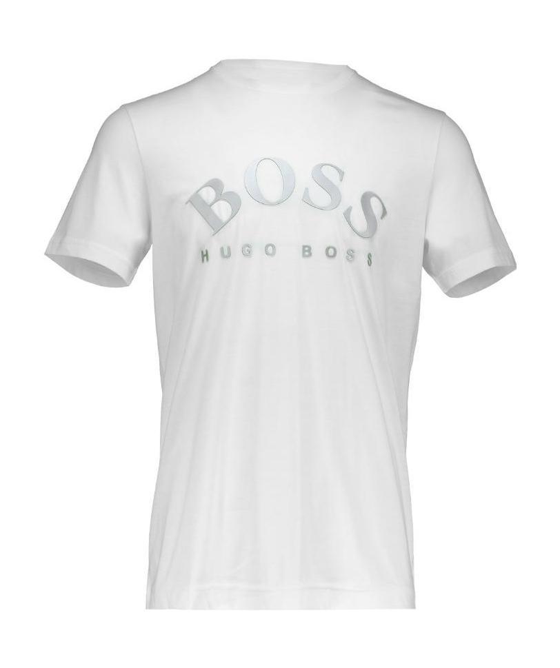 Hugo Boss Round-necked Logo T-shirt In White