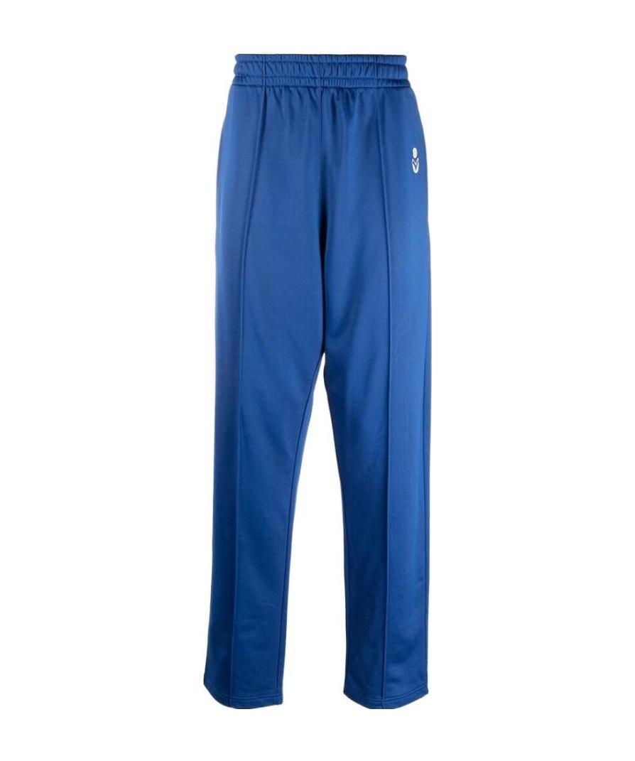 ISABEL MARANT STRAIGHT-LEG LOGO TRACK PANTS