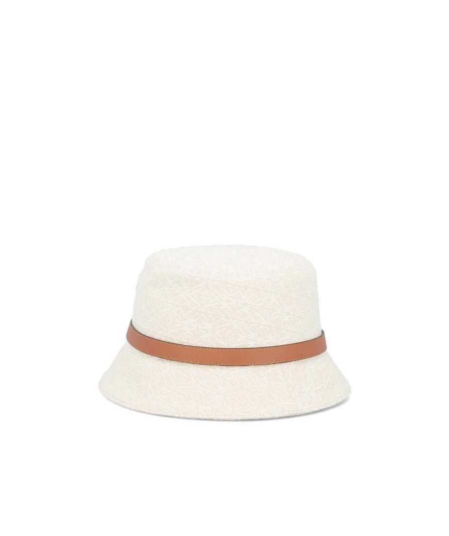 Loewe Anagram-motif Bucket Hat In White