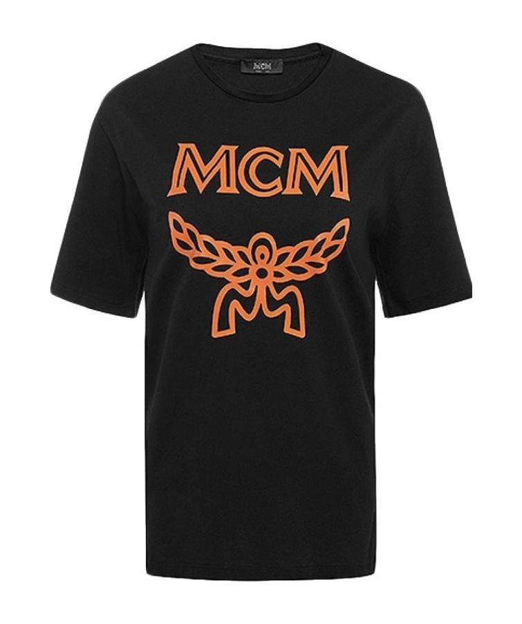 Mcm Logo Printed T-shirt In Black