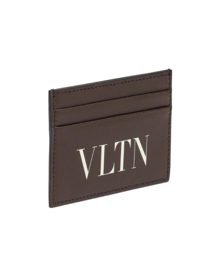 Valentino Vltn Logo Cardholder In Black