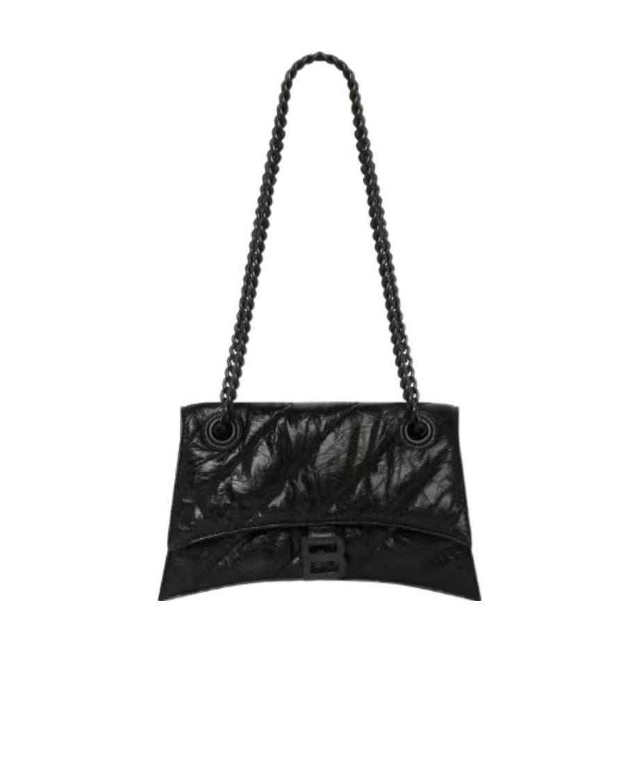 BALENCIAGA BORSA CRUSH PICCOLA TRAPUNTATA CON CATENA DA DONNA IN NERO