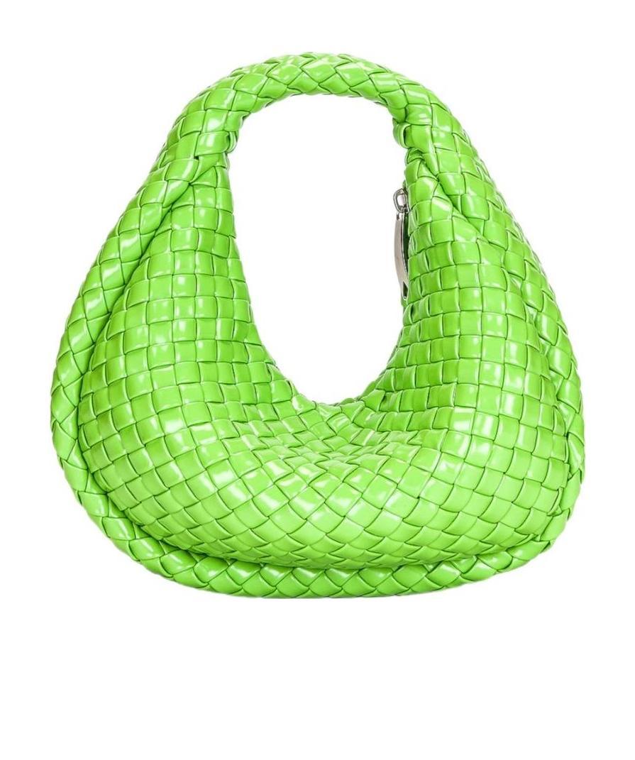 Bottega Veneta Leather Handbag In Green