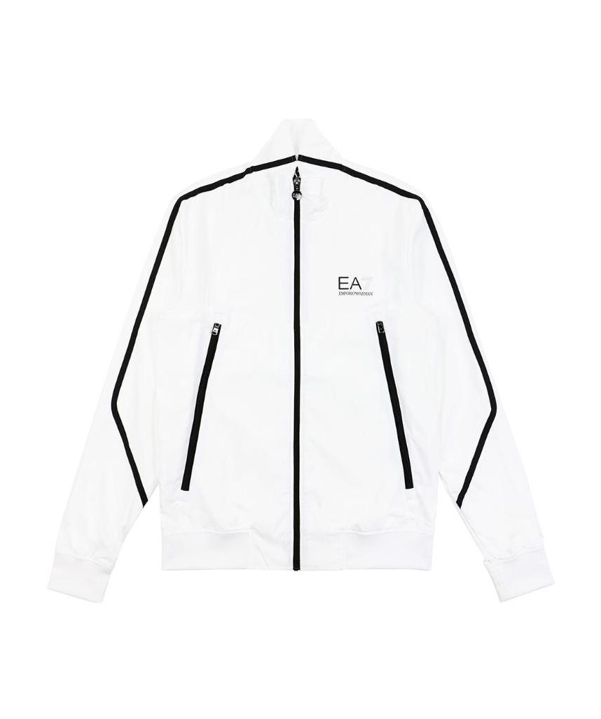 Ea7 Logo Two-piece Sports Suit In Black