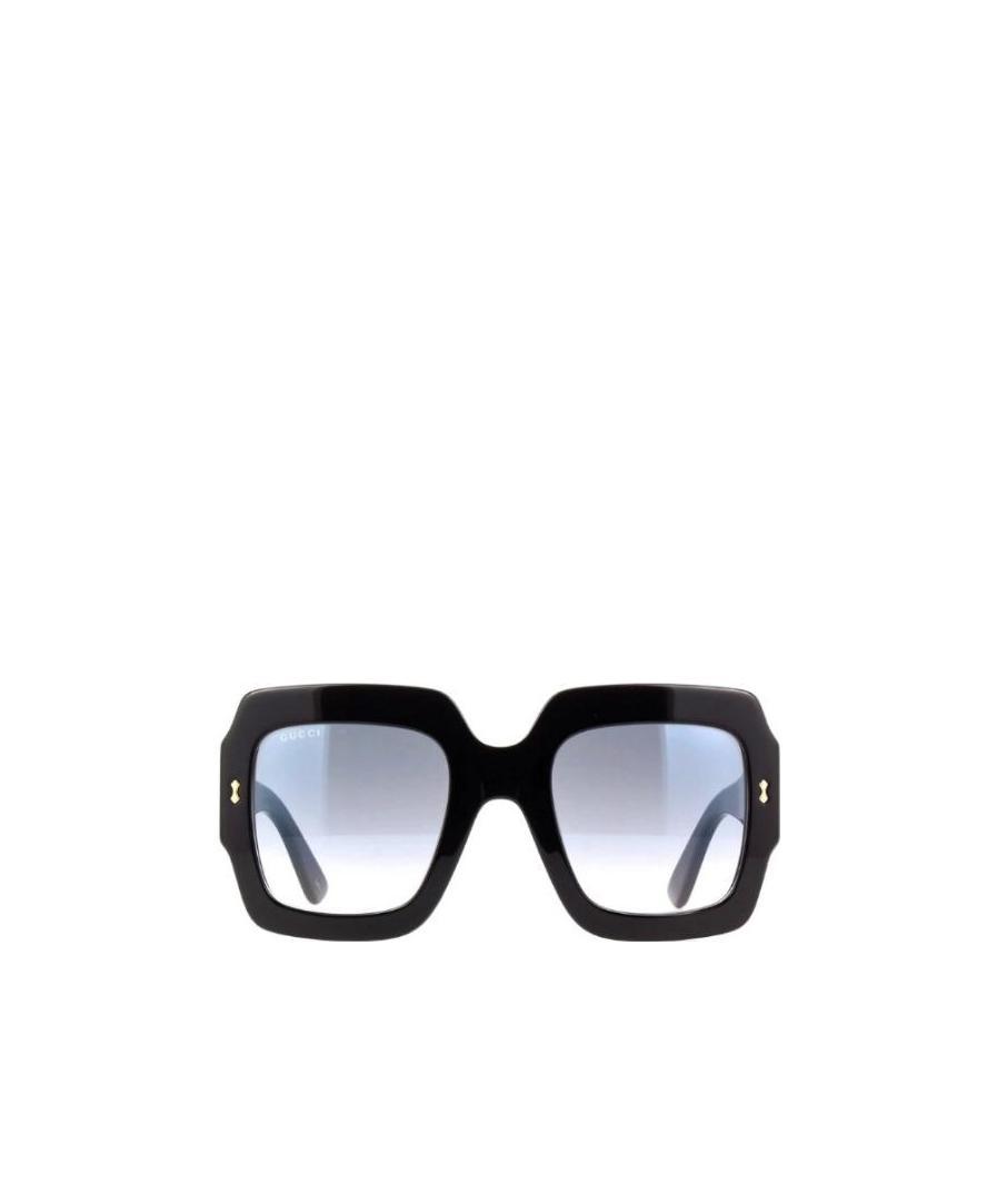 Gucci Bold Square Frame Acetate Sunglasses In Black