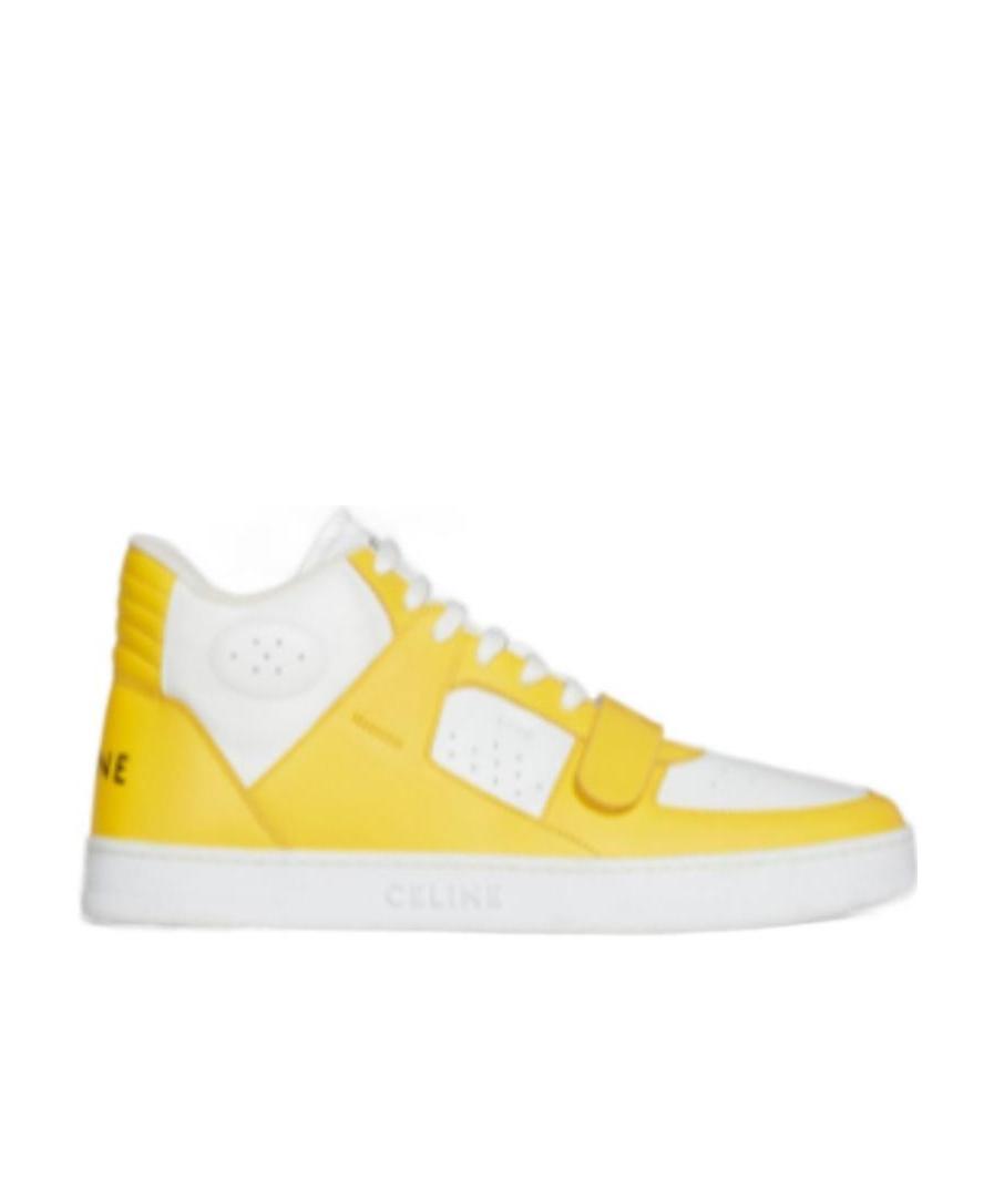 CELINE CT-02 MID SNEAKER WITH VELCRO IN CALFSKIN