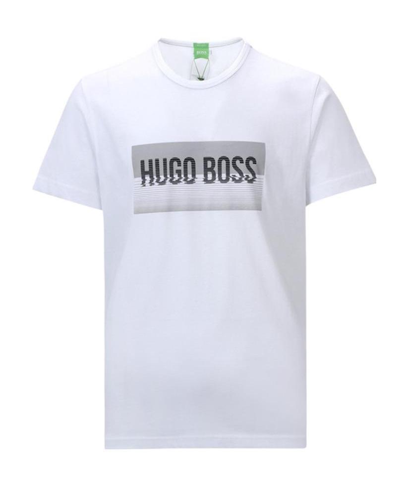 Hugo Boss Logo Printed T-shirt In White