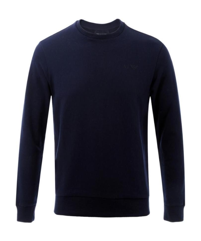 Armani Jeans Logo Sweater In Black