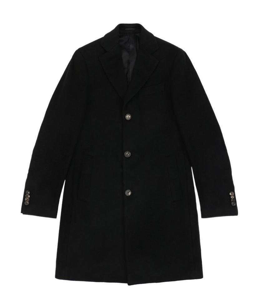 Ferragamo Lapel Button Coat In Black