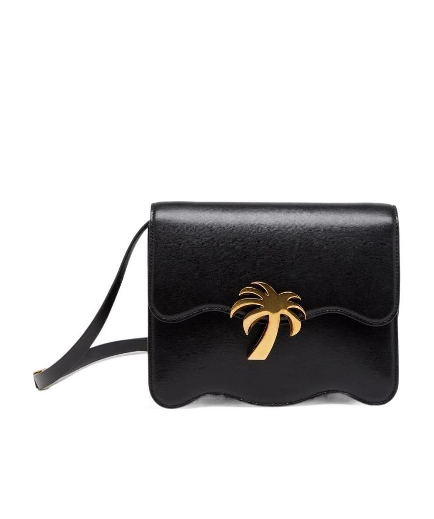 Palm Angels Palm Beach Shoulder Bag In Black