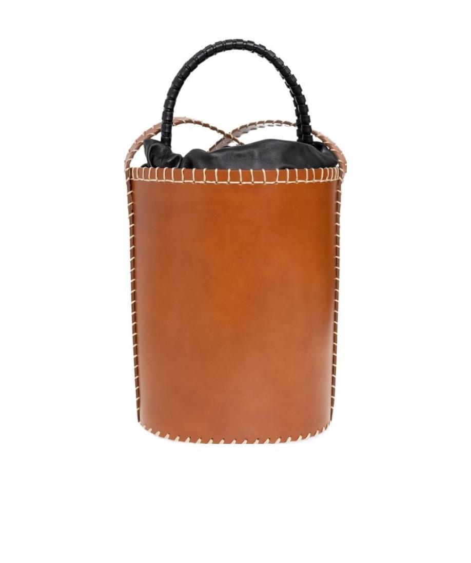 Chloé Chloe Mini Louela Bucket Bag In Brown