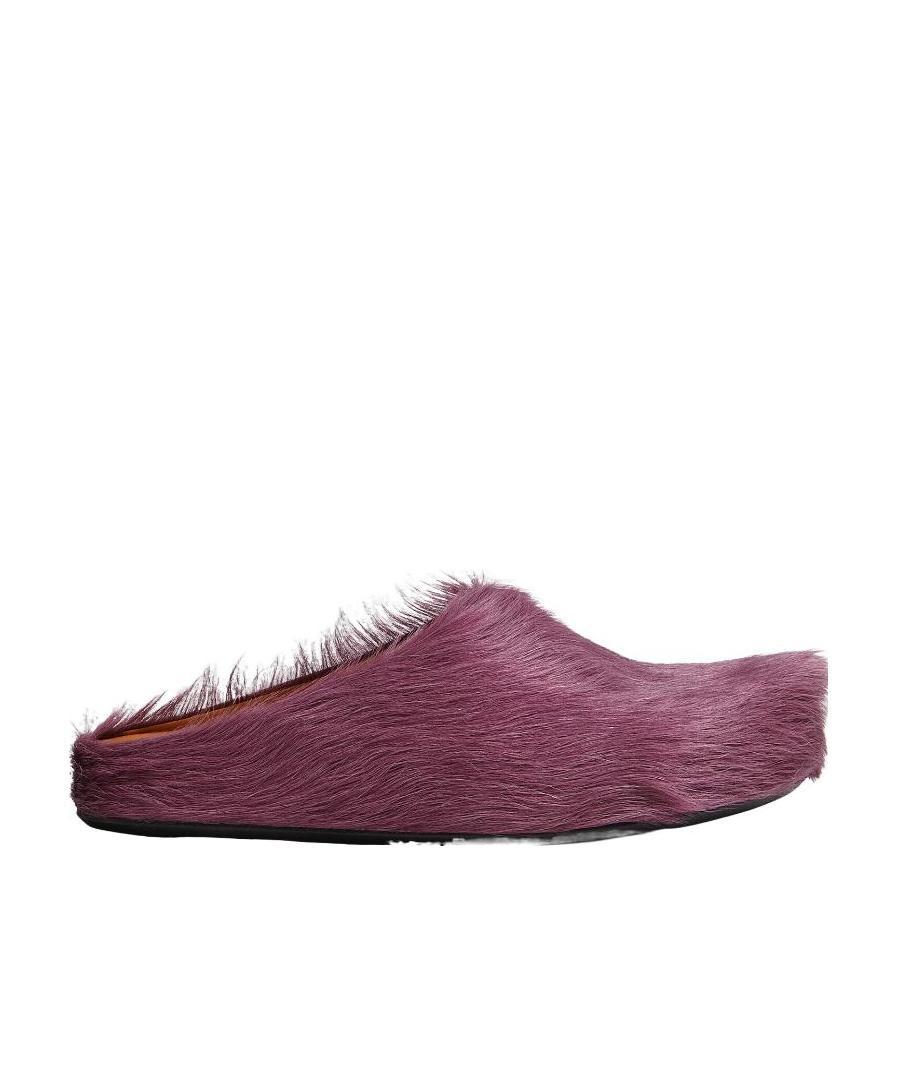 Marni Ponyskin Flat Mules