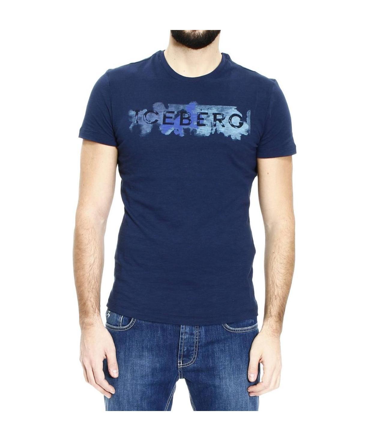 Iceberg Printed T-shirt In Blue