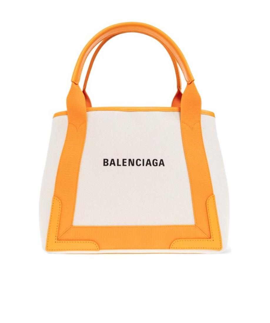 Balenciaga Logo Handbag In White