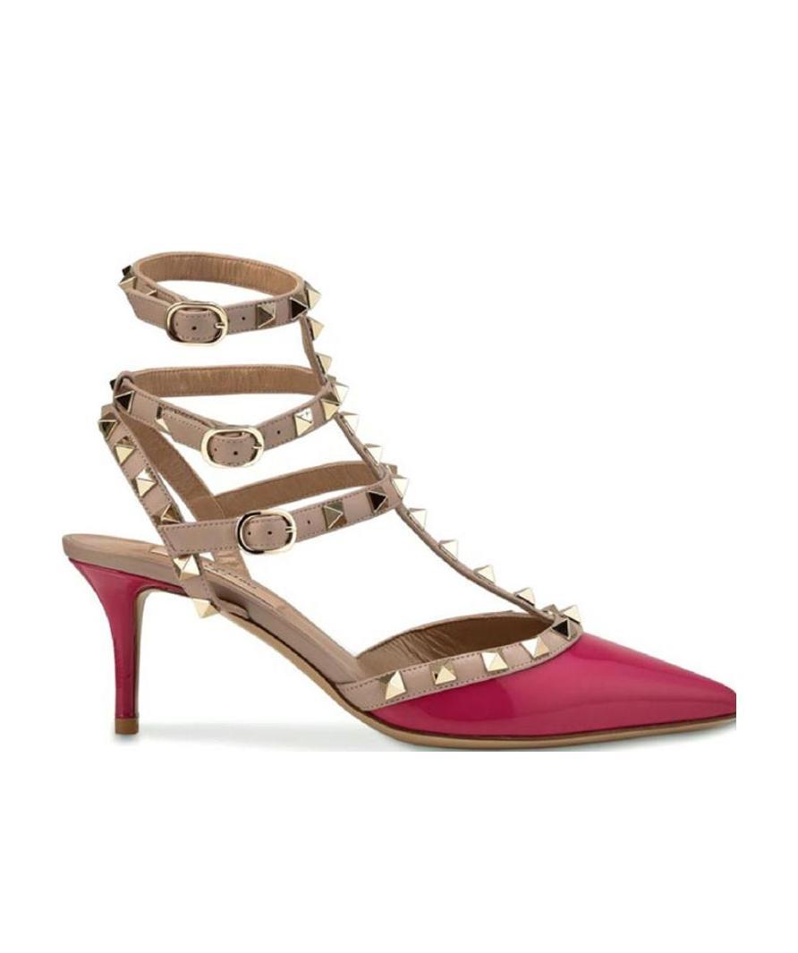 Valentino Pointed Riveted High Heels In Brown