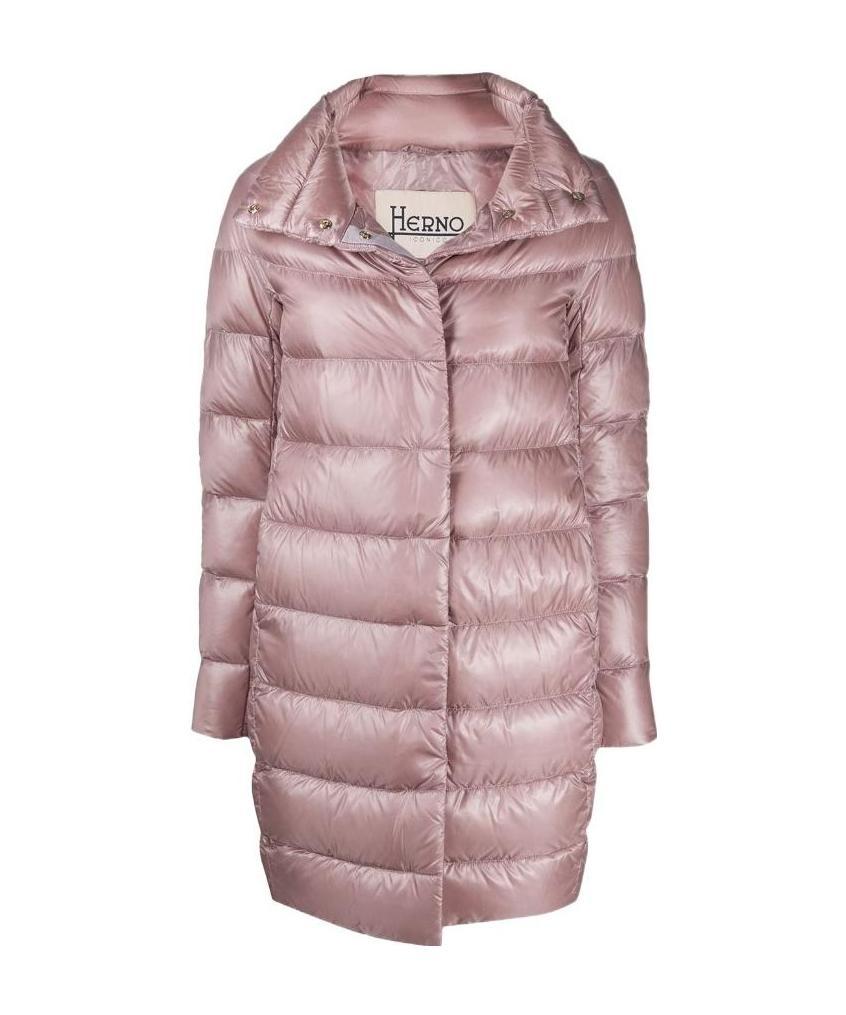 Herno Ultralight Quilted Coat In Nude
