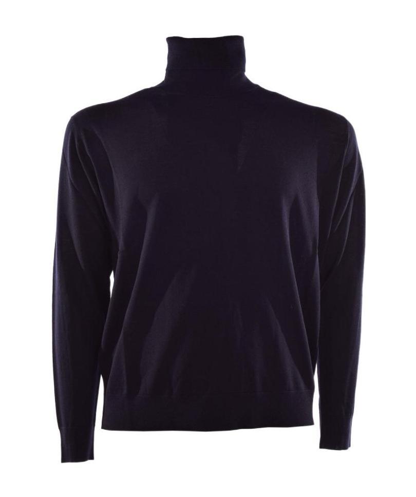 Prada Wool Turtleneck Sweater In Blue