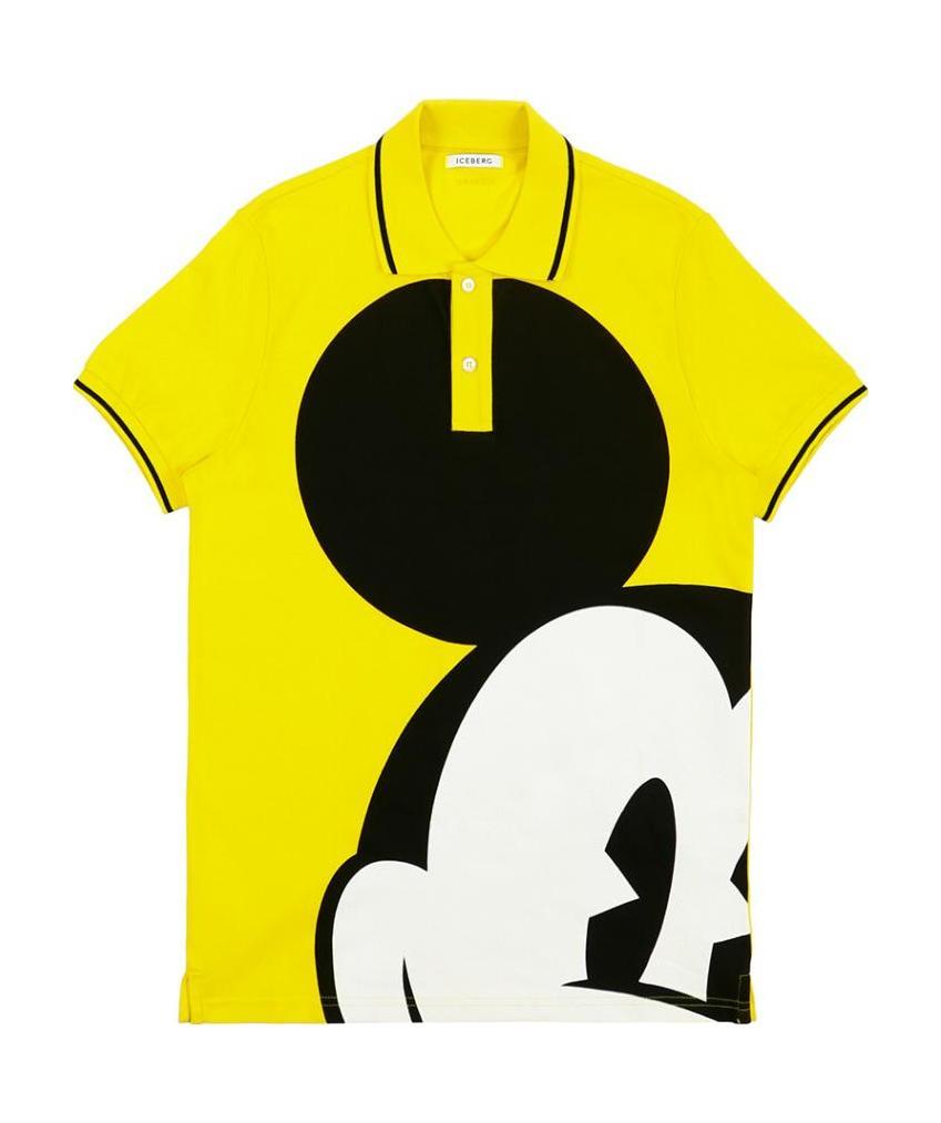 Iceberg Printed Pattern Polo Shirt In Yellow