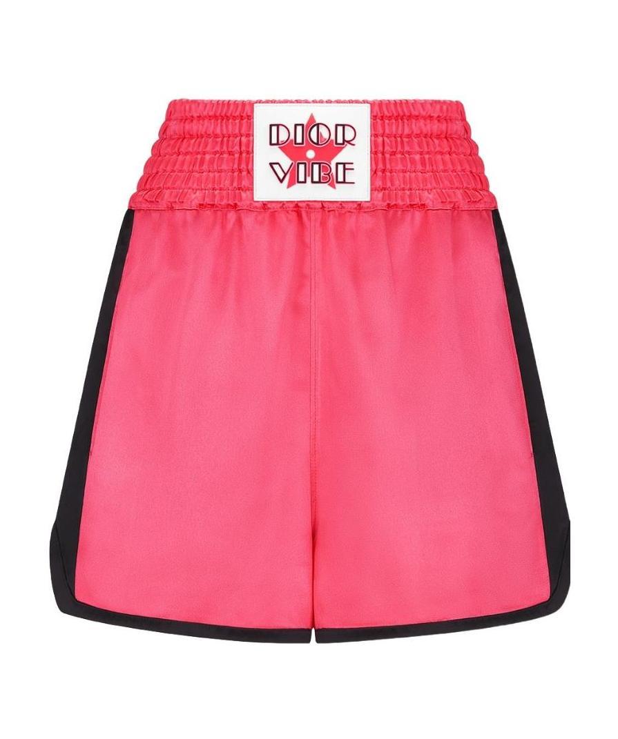 Dior Vibe Contrast Trimmed Shorts In Pink
