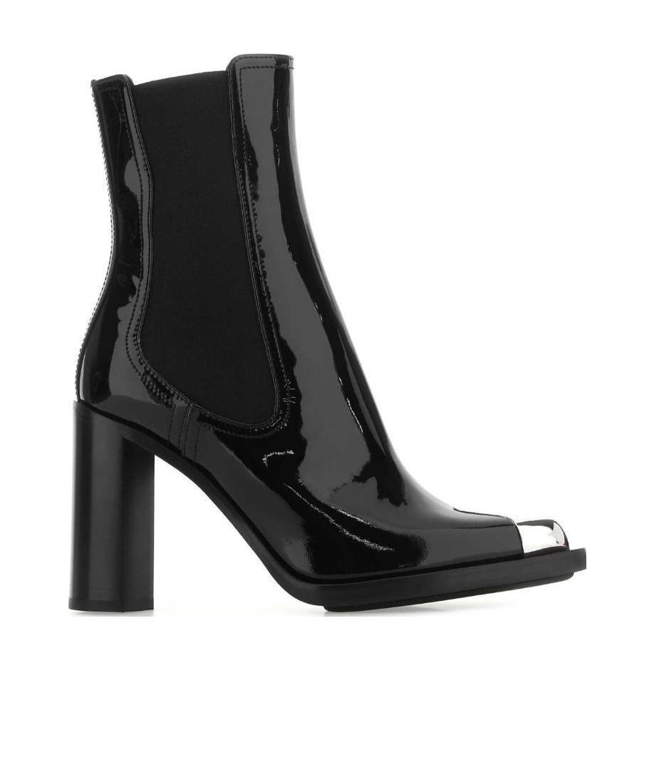 Alexander Mcqueen Alexander Mc Queen Punk 90mm Leather Chelsea Boots In Black