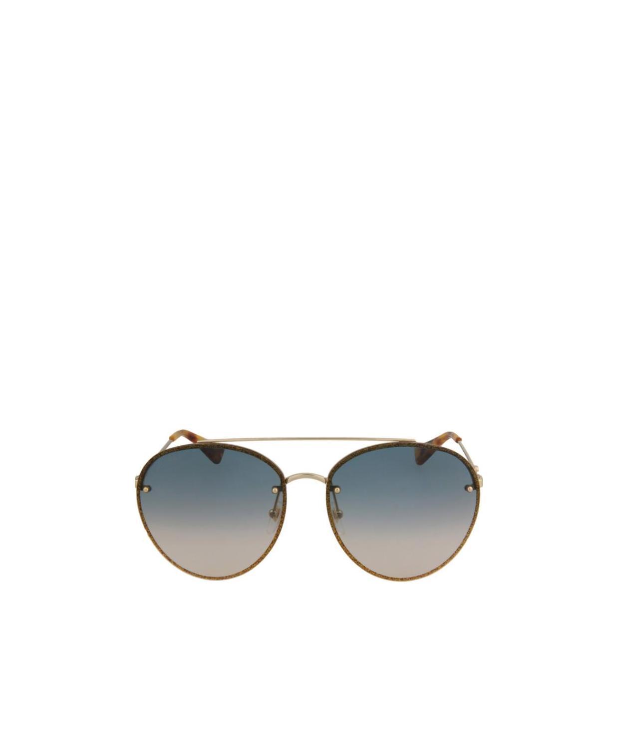 Gucci Pilot's Classic Sunglasses In Blue