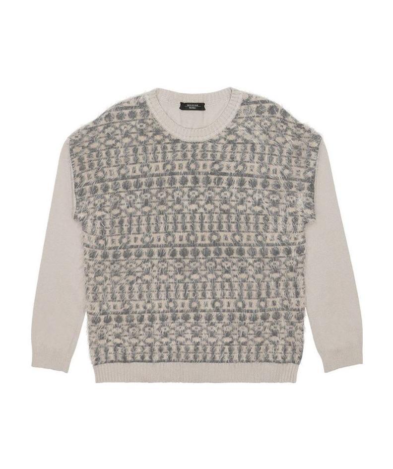 Weekend Max Mara Round-neck Long-sleeved Pullover In Gray