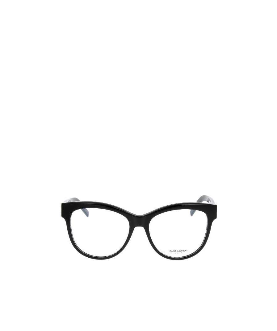 Saint Laurent Eyewear Square Frame Glasses In Black