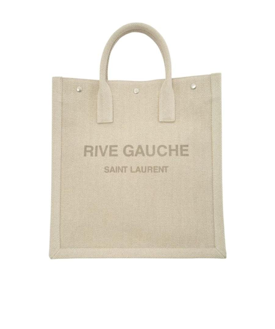 Saint Laurent Rive Gauche Tote Bag In Nude