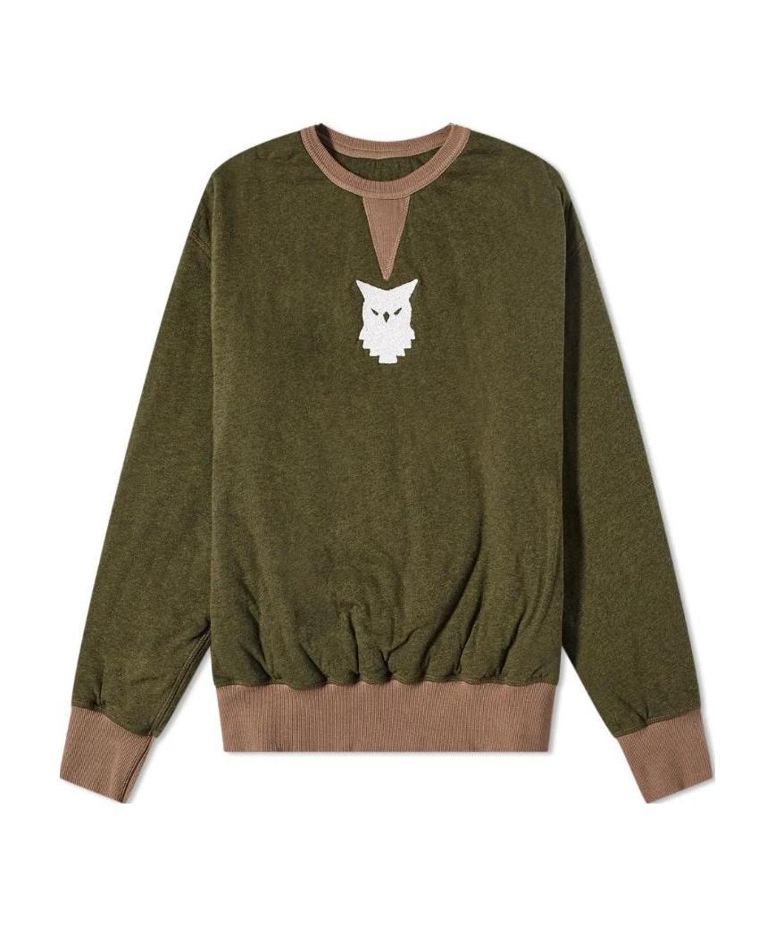Maison Margiela Bird-patch Sweatshirt In Green